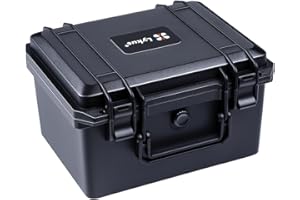 Lykus HC-2520 Mallette Valise Case étanche avec Mousse, Taille intérieure 25x19x15,5 cm, Convient pour Petit électronique et Plus