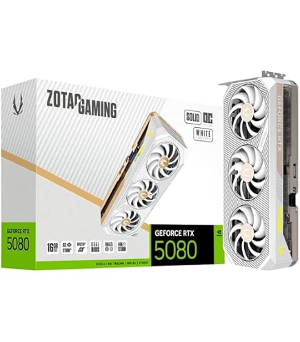 GIGABYTE GeForce RTX 5080 AERO OC SFF 16G - Scheda Video 16GB GDDR7, Ventole WINDFORCE, Per Gaming E AI - 4