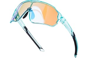 ‎ROCKBROS ROCKBROS Selbsttönende Fahrradbrille Sportbrille Jugendliche Sonnenbrille Kinder Radbrille UV400 Schutz Fahrrad mit TR90 Rahmen