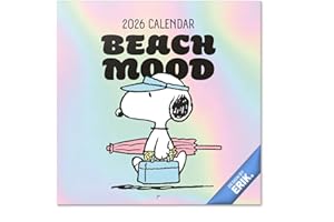 Grupo Erik Wall Calendar 2026 - Snoopy Calendar 2026 | Square 30 x 30 cm - 12 x 12 inches Wall Planner, Family Planner Month To View | Peanuts Snoopy Gifts For Dog Lovers, Gifts For Friends