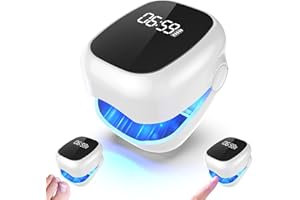 COMIUS SHARP Dispositif Laser pour Mycose Ongles des Pieds, Appareil Anti Mycose avec Laser Ongle à Doubles Longueurs,7 Min par Jour Traitement Mycose Ongle Pied Avec affichage de l'heure, Portable, rechargeable