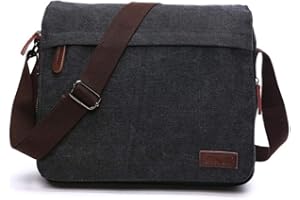 AYES Retro Messenger Bag Shoulder Crossbody Bag Laptop Bag Satchel Bag for Men