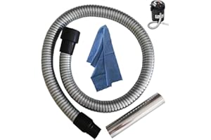 F.P.DISTRIBUZIONI Honbeanify Replacement hose for Lavor vacuum cleaner 1.5 meters + nozzle 20 cm - flexible made of durable metal + free Parpyon cloth spare parts ash aspire bin