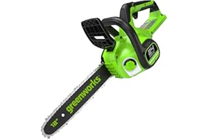 Greenworks GD24CS30 Motosega a Batteria con Motore Brushless, Lunghezza Barra 30cm, Velocità Catena 7,8m/s, Auto-Lubrificante, Anti Contraccolpi, SENZA Batteria 24V e Caricabatterie