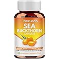 Voxveda's Sea Buckthorn Capsules Rich in Omega 3, 6, 7 & 9 - Immunity Booster | Natural Herbal Capsules | Super Antioxidant | Restores Skin Health