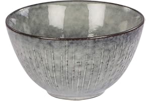 Broste Copenhagen Schüssel Nordic Sea, Keramik Graublau 15 cm