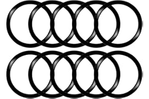 Othmro 10 Pcs Nitrile Rubber O-Rings, 52mm OD 42mm ID 5mm Width, Rubber Washers Metric Buna-N Sealing Gasket Rings, Black