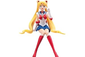 Luxetoys Tsukino Usagi Anime Figur Sailor Mercury, Mars, Venus, Jupiter Figur mit sitzender Position, 12cm Modell Statue als Auto Dekoration. (Tsukino Usagi)