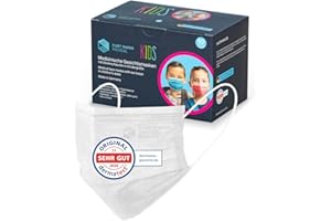 STAUBPIRAT CMM Curt Maria Medical - 50 Stück Mund- Nasenschutz 100% MADE IN GERMANY - CE EN 14683 - medizinische Maske für Kinder