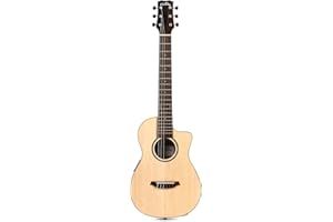 Cordoba Mini II EB-CE, Spruce Ebony, Small Body, Acoustic-Electric Cutaway Guitar