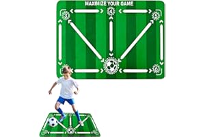 BRTNUP Tapis d'entraînement de Football, Tapis d'entraînement antidérapant pour Enfants et Adultes