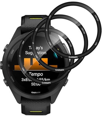Pellicola Protettiva Per Garmin Forerunner 265S - 3 Pezzi, 3D Curva, Anti-Graffio, Alta Definizione - Foto 11