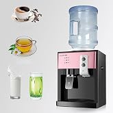 550W Electric Hot and Cold Water Dispenser for Household 220V Mini Desktop Water Dispenser Electric Water Dispenser Hot and Cold Water Dispenser Water Cooler Hot Water Dispenser Rose Gold