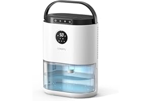 CONOPU 2300ml Deumidificatore, Deumidificatore Casa Con Automatica Sensore Di Umidità, 48h Di Sonno Tranquillo, Sbrinamento Automatico, Intelligente Deumidificatore Casa Muffa