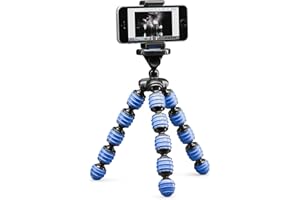 POLARPRO CULLMANN GERMANY 50024 Alpha 350 Mobile Flexible Mini Tripod with Smartphone holder, Bendable leg, Blue, Max. load 1 kg, 204g weight