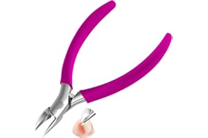 CGBE Alicates Uñas Pies, Cortaúñas Pies Profesional para Uñas Gruesas y Uñas Encarnadas, Alicates Corta Uñas Acero Inoxidable para Pedicura y Manicura, Mango Antideslizante, Rosa