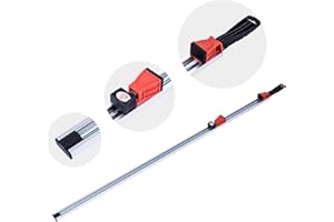 TOPWAY 49 Inch Clamp Guide for Routers and Saws, Aluminum Alloy Woodworking Circular Saw Jigsaw Wood Router Trimmer Cutter Track Cutting Guide for Carpenter DIY