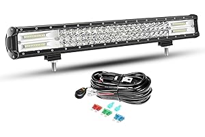 Barre LED Willpower 324W Faisceau de Câblage Rampe 12V 24V Étanche Feux Phare de Travail Projecteur pour 4x4 Voiture Tracteur Camion Quad Véhicule Bateau