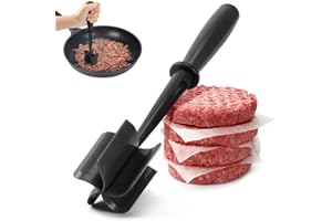 ANICY Hackfleisch Zerkleinerer - Fleischzerkleinerer, Gemahlenes Fleischzerkleinerer, Versatile High-Temp Heat-Resistant Hamburger Masher, Stampfer und Zerkleinerer Hitzebeständiger Kartoffelstampfer