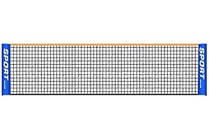 PENLIMLY Rete da tennis portatile, rete pieghevole per badminton, rete da pallavolo per piscina, spiaggia, cortile, interni ed esterni, rete per allenamento sportivo per bambini, adulti, calcio, tennis,