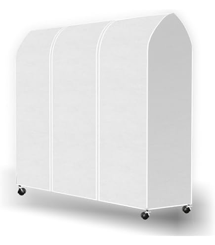 Syeeiex Housse De Protection Pour Tringle à Vêtements Avec Fermeture éclair Solide De 110 Cm Et Anti-poussière, Pour Penderie De Vêtements, 110 X 152 X 50 Cm, Noir