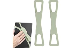 lasuroa 2szt Uchwytów na Rękę do Kindle'a, Wygodny Uchwyt na Tablet Elastyczna Bezpieczna Opaska Antypoślizgowa do Telefonu Kindle Paperwhite E-Book o Przekątnej 12-20 cm Oasis Kobo (Zielony)
