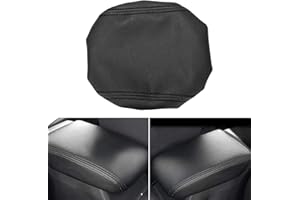 AUOVO MLING Mittelkonsole Armlehnen Abdeckung Kompatibel mit Golf 7 mk7 2013-2020 Armlehnenbezüge Schutz (Schwarz)