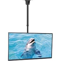 Support De Plafond Pivotant AISENS Pour TV 19-43" - Charge 20 Kg - Pliable - Noir - Modèle CT43S-187