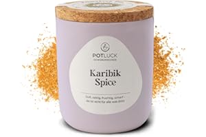 ‎POTLUCK GEWÜRZFREUNDE POTLUCK I Karibik Spice I Würzmischung im Keramiktopf I 80g I Vegan, glutenfrei und mit natürlichen Inhaltsstoffen