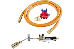 MIDLANDS TOOL SUPPLIES Sievert Pro 88 Propane Gas Roofing Torch Kit 180mm neck + 5m Hose + Regulator plumbing heating felt bitumen roofing