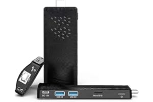 ‎HEIGAOLAPC HEIGAOLAPC Mini PC Stick, Fanless Mini Computer, Pentium N4200 4GB 128GB eMMC (1.1 GHz), USB3.0 X 2, RJ45 Gigabit Ethernet 4K 60Hz, WiFi BT 5.0 HDMI 2.0 für Geschäft Zuhause Büro