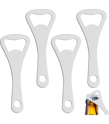 Flesopener van hout, draagbare flesopener, graveerbare houten flesopener, roestvrijstalen bieropener, met houten handvat voor thuis, keuken, bar (30 stuks Flesopener van hout, draagbare flesopener, graveerbare houten flesopener, roestvrijstalen bieropener, met houten handvat voor thuis, keuken, bar (30 stuks