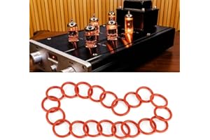 Broco 20pcs Tube Damper Anneaux en silicone for 12AX7 Fit 12AU7 12AT7 12BH7 EL84