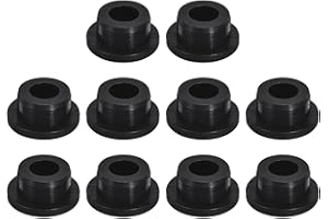 QUARKZMAN 10 Piezas Tapones Negros de Goma para Orificios, Tapón de Botón de Goma para Orificio de 21mm/0.83"
