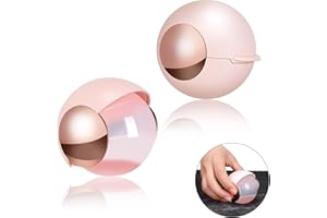 COLEESON Wiederverwendbarer Gel Fusselroller, Waschbare Klebrige Gel Fusselrolle Ball für Haustier Haar, Mini Fusseln Entfernung Werkzeug, Tragbarer Reise Staubdichte Fusselentferner (A)