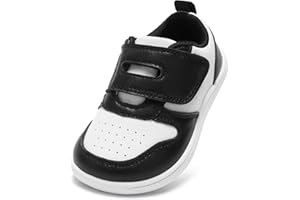 STQ KIDS Boys Girls Trainers Toddler Wide Toe Box Barefoot School Shoes Zero Drop Lightweight Baby First Walking Shoe Non Slip Soft Kids Running Tennis Sneaker Sports Daycare Outdoor