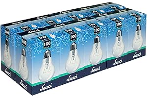 ‎LEUCI Leuci 10 x Glühbirne Birnenform A55 100W E27 klar Glühlampe Glühbirnen Glühlampen warmweiß dimmbar (100 Watt)