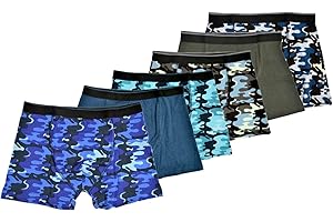 STONEBRIDGE 6 Pack Boys Boxers Underpants Shorts Brief Pants Fun Designes Comfortable, Breathable, Lightweight 7-13 Years