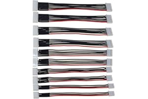 FLY RC 10 cavi di prolunga per bilanciamento batteria Lipo, 150 mm, RC Lipo Balance JST-XH, connettore per batteria Lipo 2S, 3S, 4S, 5S, 6S