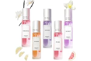 WUJIALINGMM 5 Stück Pheromone Parfum Woman, Pheromone Düfte von Pheroma, 2025 Neu Roll-On Pheromone Parfum Damen, Parfüm mit Pheromonen für Frauen, Enhanced Scents Pheromone Perfume Mini Perfume Set