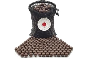 SMARTPOORER 450 bolas de munición Slingshot de 3/8, 9 mm de arcilla dura, bolas de munición biodegradables de hondas, 450 unidades