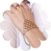 Bracelet Boho Chaîne Esclave Strass Or - Fermoir Homard - Cadeau Femme Fille