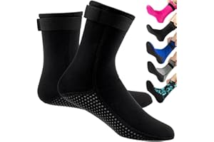 Tyuodna 3mm Neoprene Socks,Thermal Wetsuit Socks,Thickened Non-Slip Diving Socks Boots,Quick-Drying Swimming Socks for Men Women