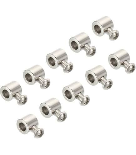 PATIKIL Morsetti Per Cavi In Acciaio Inox 304 – 16 Pezzi Con Gomma Isolante, Diametro 58 Mm, Per Tubi E Fili, Installazione Industriale E Domestica