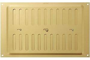 MAP Hardware 946-33 Metal Adjustable Air Vent 9" x 6", Double Brick Hit & Miss Grille Cover (229mm x 152mm), Gold