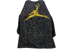 STYLANCE Mantella Parrucchiere,Mantello Barbiere,Mantello Professionale da Salone con Chiusura a Scatto, dimensioni: 155 x 140 cm(oro)