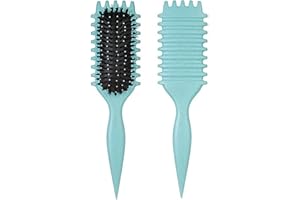 DREAMING SPACE Curly hair brush, è l'ultima spazzola di styling a setole di cinghiale per capelli ricci. Ottima per districare e migliorare i riccioli. (#1, 135g)