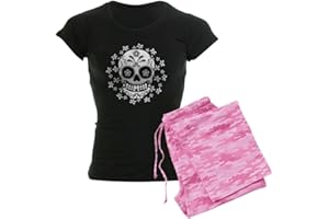CafePress Sugar Skull Women's Dark Pajamas Women's PJs