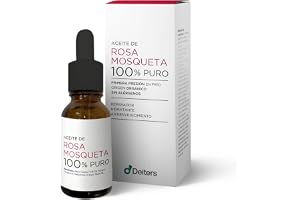 DEITERS - Aceite Rosa Mosqueta Puro, Rosa Mosqueta para Cicatrices, Reductor de Cicatrices, Quita Manchas, Frasco Cristal Cuentagotas 15 ml