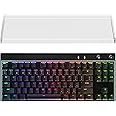 Geekria Tenkeyless TKL Keyboard Dust Cover, Clear Acrylic Keypads Cover for 80% Compact 87 Key Computer Mechanical Gaming Keyboard, Compatible with Logitech G PRO, Logitech G515 Lightspeed TKL
